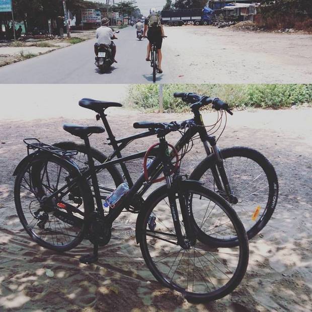 Đạp xe 160km cùng anh chàng người Đức đi Hồ trị An giữa cái nóng buổi trưa 40 độ.