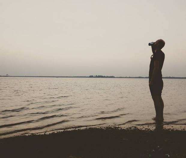 Đạp xe 160km cùng anh chàng người Đức đi Hồ trị An giữa cái nóng buổi trưa 40 độ.